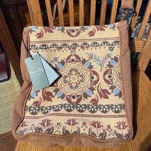 NWT Myra Bag Brown/Tan Denim Crossbody/Shoulder Bag